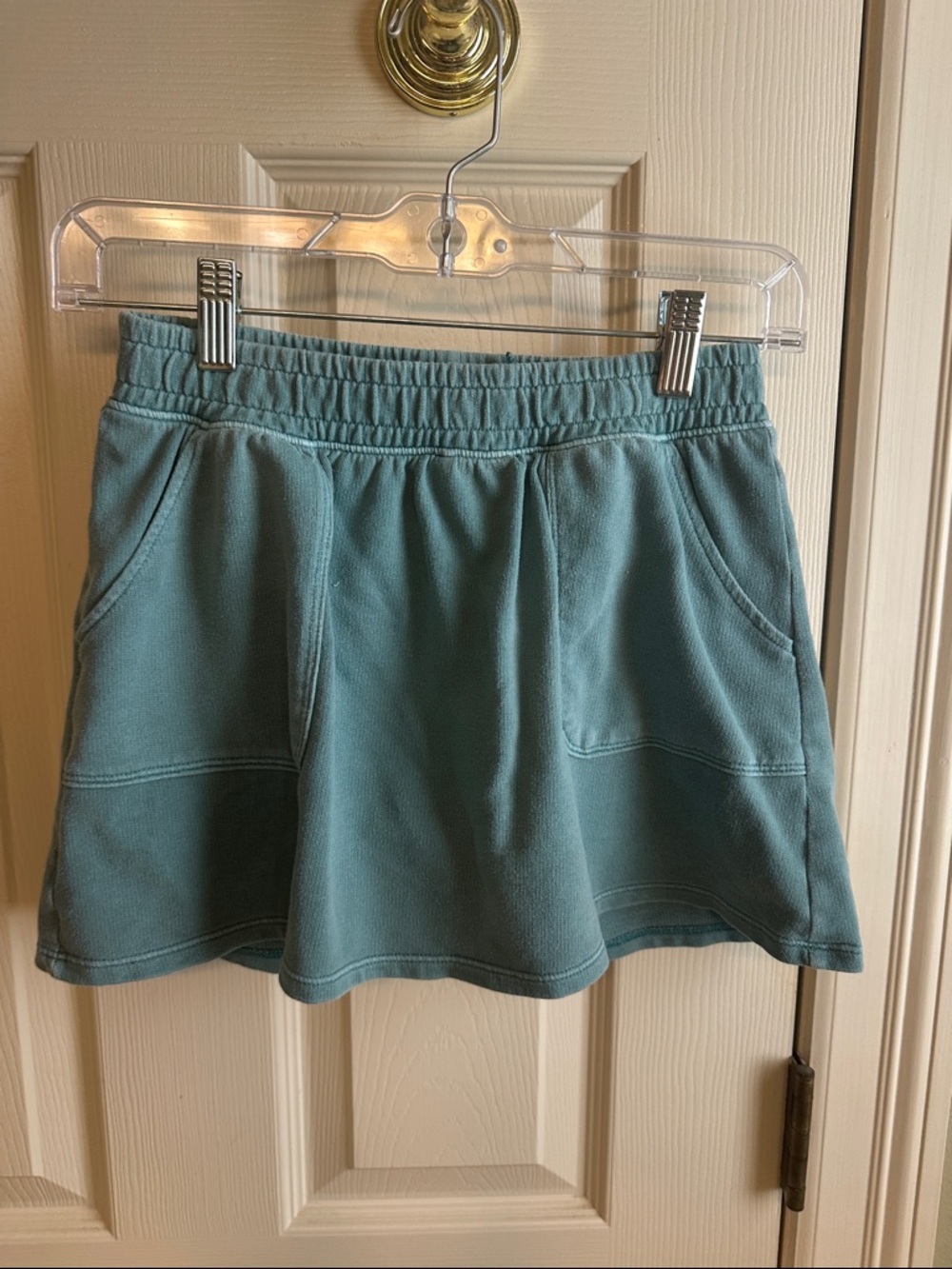 Cat & Jack teal blue knit skort